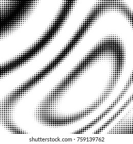 Spotted black and white grunge vector line background. Abstract halftone illustration background. Grunge grid polka dot background pattern