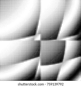 Spotted black and white grunge vector line background. Abstract halftone illustration background. Grunge grid polka dot background pattern