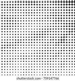 Spotted black and white grunge vector line background. Abstract halftone illustration background. Grunge grid polka dot background pattern