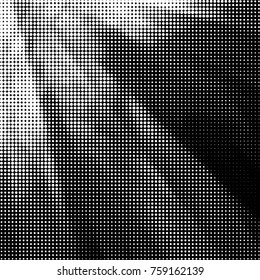 Spotted black and white grunge vector line background. Abstract halftone illustration background. Grunge grid polka dot background pattern