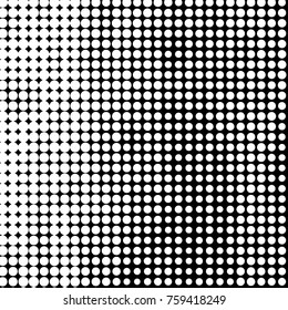 Spotted black and white grunge vector line background. Abstract halftone illustration background. Grunge grid polka dot background pattern