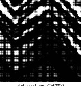 Spotted black and white grunge vector line background. Abstract halftone illustration background. Grunge grid polka dot background pattern