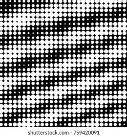 Spotted black and white grunge vector line background. Abstract halftone illustration background. Grunge grid polka dot background pattern