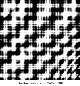 Spotted black and white grunge vector line background. Abstract halftone illustration background. Grunge grid polka dot background pattern