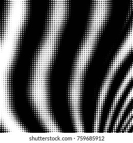 Spotted black and white grunge vector line background. Abstract halftone illustration background. Grunge grid polka dot background pattern