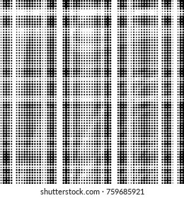 Spotted black and white grunge vector line background. Abstract halftone illustration background. Grunge grid polka dot background pattern