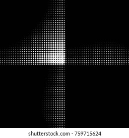 Spotted black and white grunge vector line background. Abstract halftone illustration background. Grunge grid polka dot background pattern