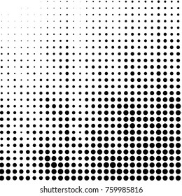 Spotted black and white grunge vector line background. Abstract halftone illustration background. Grunge grid polka dot background pattern