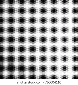 Spotted black and white grunge vector line background. Abstract halftone illustration background. Grunge grid polka dot background pattern
