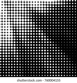 Spotted black and white grunge vector line background. Abstract halftone illustration background. Grunge grid polka dot background pattern