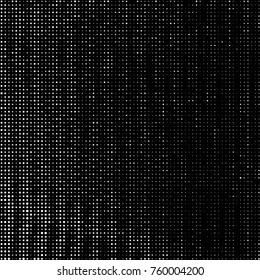 Spotted black and white grunge vector line background. Abstract halftone illustration background. Grunge grid polka dot background pattern