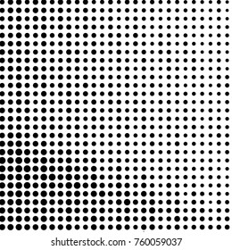 Spotted black and white grunge vector line background. Abstract halftone illustration background. Grunge grid polka dot background pattern
