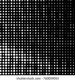 Spotted black and white grunge vector line background. Abstract halftone illustration background. Grunge grid polka dot background pattern
