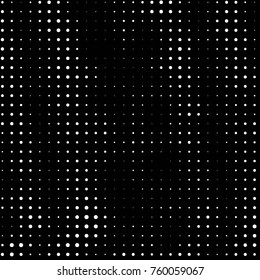 Spotted black and white grunge vector line background. Abstract halftone illustration background. Grunge grid polka dot background pattern
