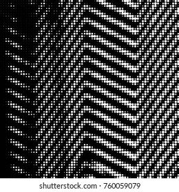 Spotted black and white grunge vector line background. Abstract halftone illustration background. Grunge grid polka dot background pattern
