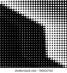 Spotted black and white grunge vector line background. Abstract halftone illustration background. Grunge grid polka dot background pattern