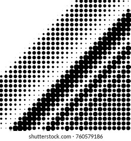 Spotted black and white grunge vector line background. Abstract halftone illustration background. Grunge grid polka dot background pattern
