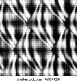 Spotted black and white grunge vector line background. Abstract halftone illustration background. Grunge grid polka dot background pattern