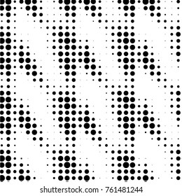 Spotted black and white grunge vector line background. Abstract halftone illustration background. Grunge grid polka dot background pattern