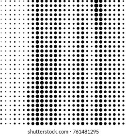 Spotted black and white grunge vector line background. Abstract halftone illustration background. Grunge grid polka dot background pattern