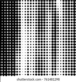Spotted black and white grunge vector line background. Abstract halftone illustration background. Grunge grid polka dot background pattern