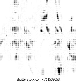Spotted black and white grunge vector line background. Abstract halftone illustration background. Grunge grid polka dot background pattern