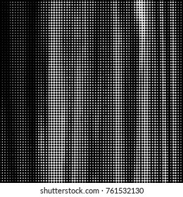 Spotted black and white grunge vector line background. Abstract halftone illustration background. Grunge grid polka dot background pattern
