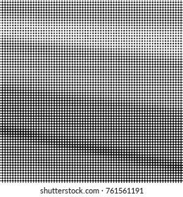 Spotted black and white grunge vector line background. Abstract halftone illustration background. Grunge grid polka dot background pattern

