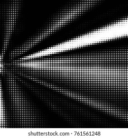 Spotted black and white grunge vector line background. Abstract halftone illustration background. Grunge grid polka dot background pattern
