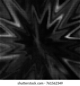 Spotted black and white grunge vector line background. Abstract halftone illustration background. Grunge grid polka dot background pattern
