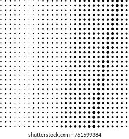 Spotted black and white grunge vector line background. Abstract halftone illustration background. Grunge grid polka dot background pattern