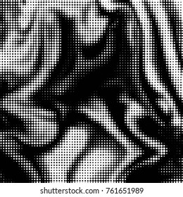 Spotted black and white grunge vector line background. Abstract halftone illustration background. Grunge grid polka dot background pattern