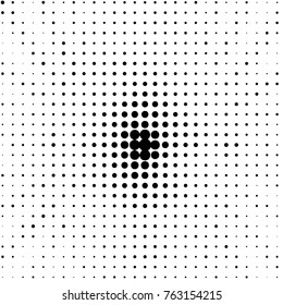 Spotted black and white grunge vector line background. Abstract halftone illustration background. Grunge grid polka dot background pattern