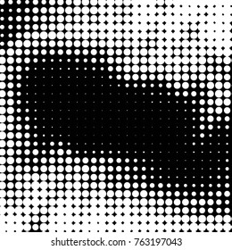 Spotted black and white grunge vector line background. Abstract halftone illustration background. Grunge grid polka dot background pattern
