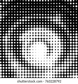 Spotted black and white grunge vector line background. Abstract halftone illustration background. Grunge grid polka dot background pattern
