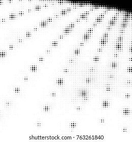 Spotted black and white grunge vector line background. Abstract halftone illustration background. Grunge grid polka dot background pattern
