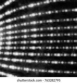 Spotted black and white grunge vector line background. Abstract halftone illustration background. Grunge grid polka dot background pattern
