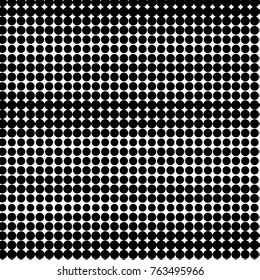 Spotted black and white grunge vector line background. Abstract halftone illustration background. Grunge grid polka dot background pattern

