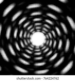 Spotted black and white grunge vector line background. Abstract halftone illustration background. Grunge grid polka dot background pattern
