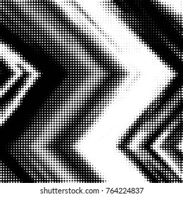 Spotted black and white grunge vector line background. Abstract halftone illustration background. Grunge grid polka dot background pattern
