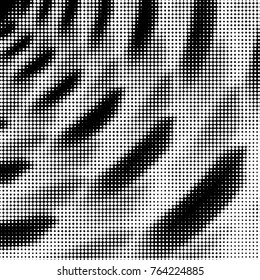 Spotted black and white grunge vector line background. Abstract halftone illustration background. Grunge grid polka dot background pattern
