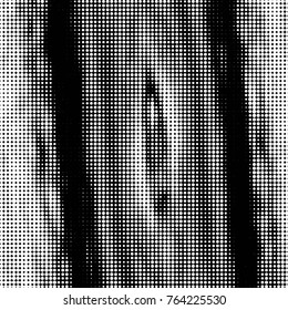 Spotted black and white grunge vector line background. Abstract halftone illustration background. Grunge grid polka dot background pattern
