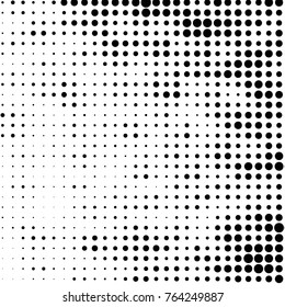 Spotted black and white grunge vector line background. Abstract halftone illustration background. Grunge grid polka dot background pattern
