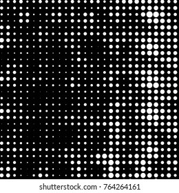 Spotted black and white grunge vector line background. Abstract halftone illustration background. Grunge grid polka dot background pattern
