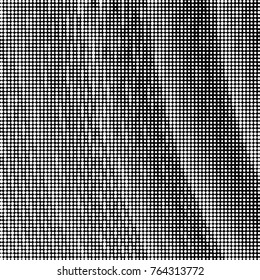 Spotted black and white grunge vector line background. Abstract halftone illustration background. Grunge grid polka dot background pattern
