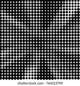 Spotted black and white grunge vector line background. Abstract halftone illustration background. Grunge grid polka dot background pattern
