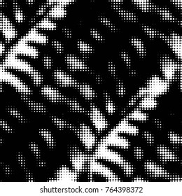 Spotted black and white grunge vector line background. Abstract halftone illustration background. Grunge grid polka dot background pattern
