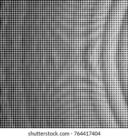 Spotted black and white grunge vector line background. Abstract halftone illustration background. Grunge grid polka dot background pattern
