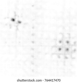 Spotted black and white grunge vector line background. Abstract halftone illustration background. Grunge grid polka dot background pattern
