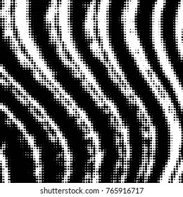 Spotted black and white grunge vector line background. Abstract halftone illustration background. Grunge grid polka dot background pattern
